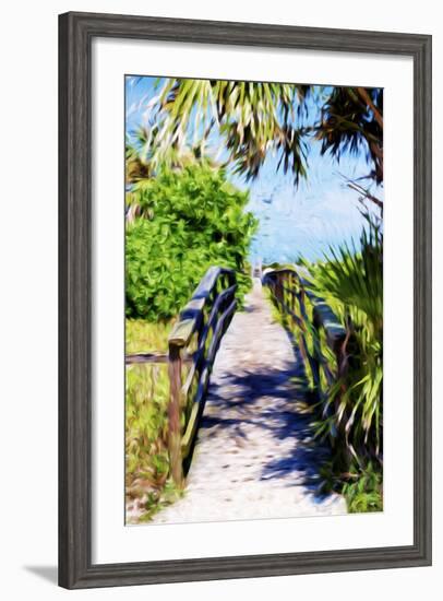 Way to the Beach - In the Style of Oil Painting-Philippe Hugonnard-Framed Giclee Print