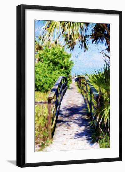 Way to the Beach - In the Style of Oil Painting-Philippe Hugonnard-Framed Giclee Print