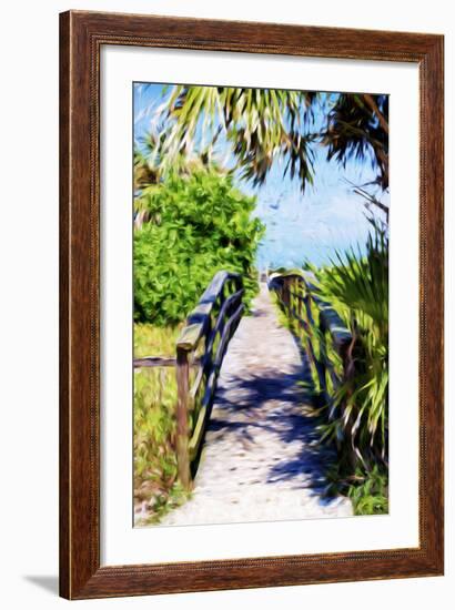 Way to the Beach - In the Style of Oil Painting-Philippe Hugonnard-Framed Giclee Print