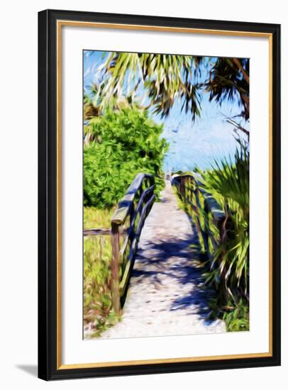 Way to the Beach - In the Style of Oil Painting-Philippe Hugonnard-Framed Giclee Print