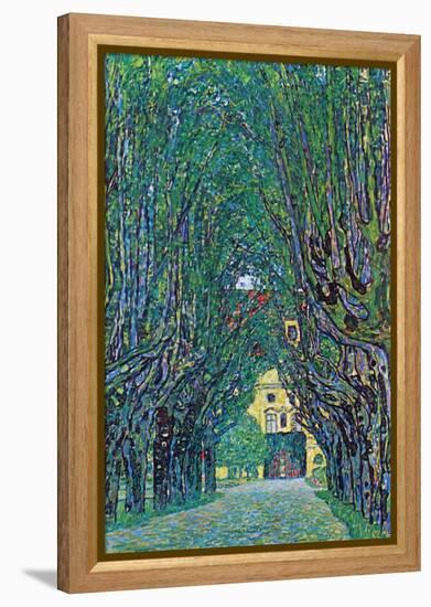 Way To The Park-Gustav Klimt-Framed Stretched Canvas