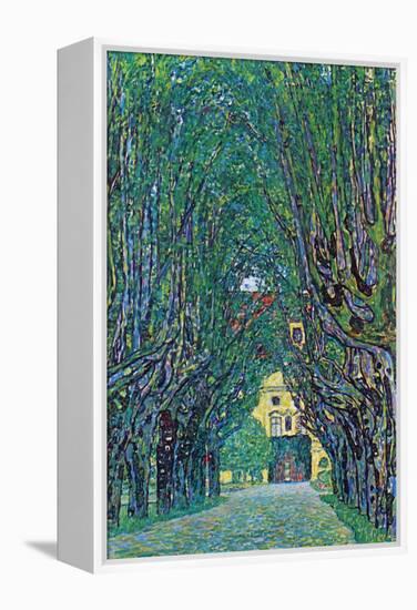 Way To The Park-Gustav Klimt-Framed Stretched Canvas
