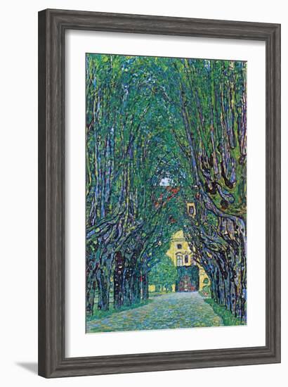 Way To The Park-Gustav Klimt-Framed Art Print