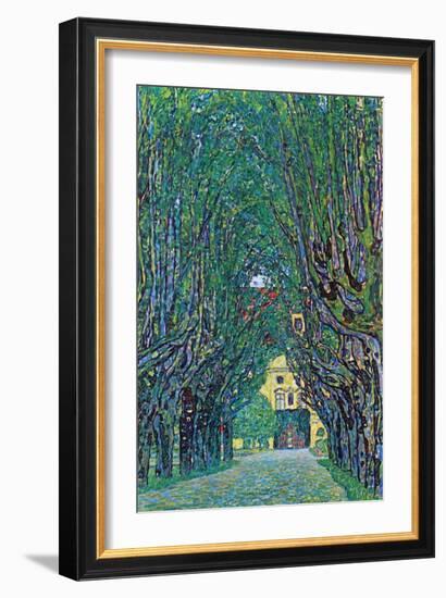 Way To The Park-Gustav Klimt-Framed Art Print