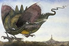 Dragon in Flight, 1979-Wayne Anderson-Giclee Print