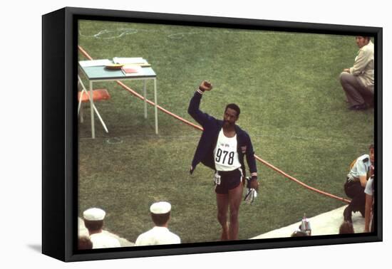 Wayne Collett after Winning Men's 400-Meter Race at 1972 Summer Olympic Games in Munich, Germany-John Dominis-Framed Premier Image Canvas
