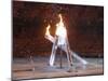 Wayne Gretzky and Others with Burning Olympic Cauldron, Opening Ceremonies for the XXI Winter Games-null-Mounted Photographic Print