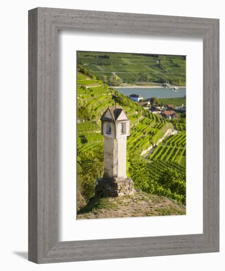 Wayside Shrine Near Old Town Gate Rote Tor in the Village Spitz, in the Vineyards of the Wachau-Martin Zwick-Framed Photographic Print