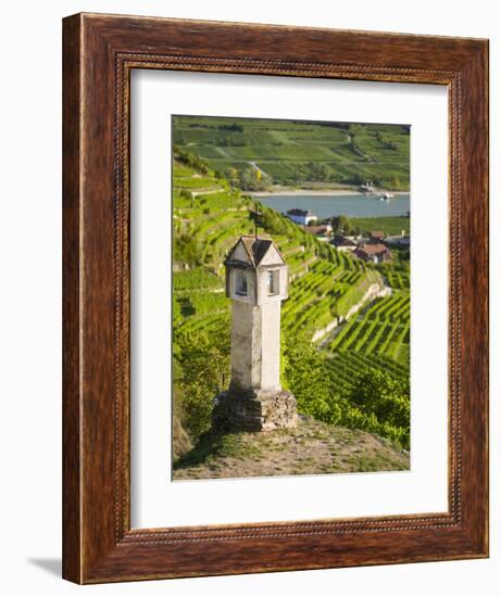 Wayside Shrine Near Old Town Gate Rote Tor in the Village Spitz, in the Vineyards of the Wachau-Martin Zwick-Framed Photographic Print