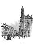 Queen Street, at the Edward Street Corner, Brisbane, 1860-WC Fitler-Framed Giclee Print