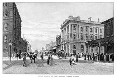 Queen Street, at the Edward Street Corner, Brisbane, 1860-WC Fitler-Framed Giclee Print