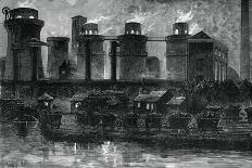 The Blast Furnaces at Summerlea by Night, C1880-WD Scott-Moncrieff-Giclee Print