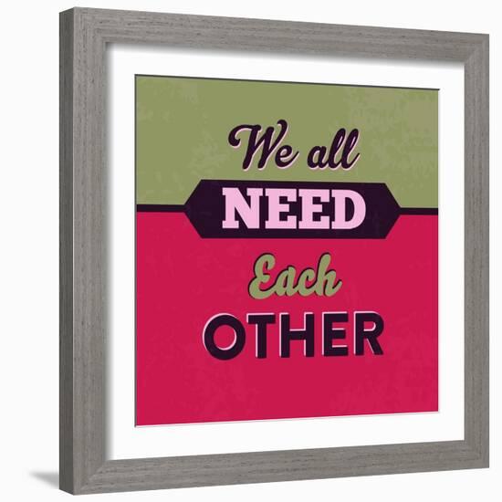 We All Need Each Other 1-Lorand Okos-Framed Art Print