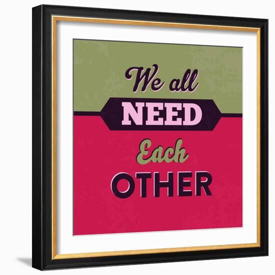 We All Need Each Other 1-Lorand Okos-Framed Art Print