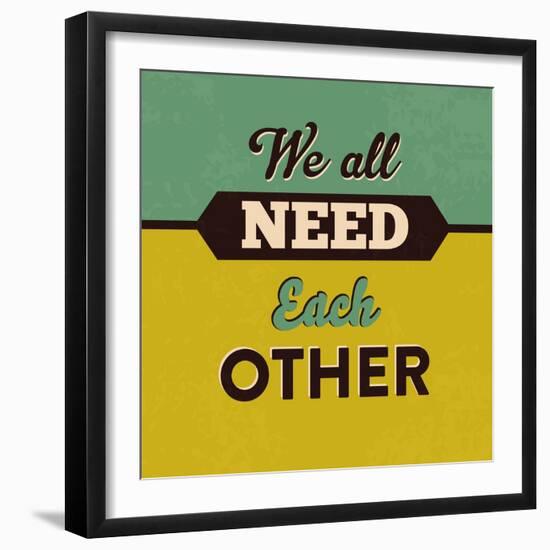 We All Need Each Other-Lorand Okos-Framed Art Print