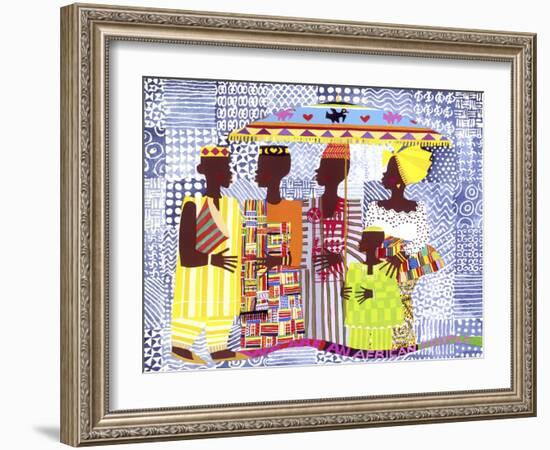 We are African People-Varnette Honeywood-Framed Art Print