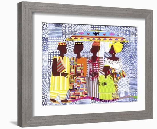 We are African People-Varnette Honeywood-Framed Art Print