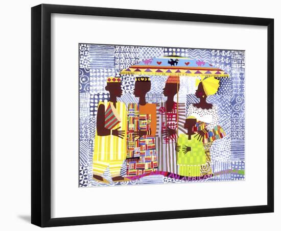 We are African People-Varnette Honeywood-Framed Art Print