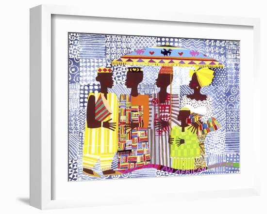 We are African People-Varnette Honeywood-Framed Art Print