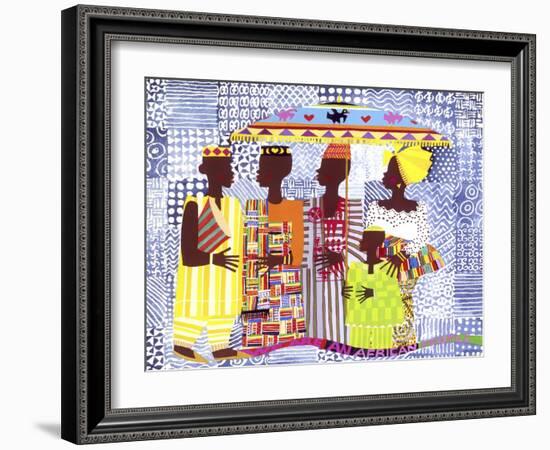 We are African People-Varnette Honeywood-Framed Art Print