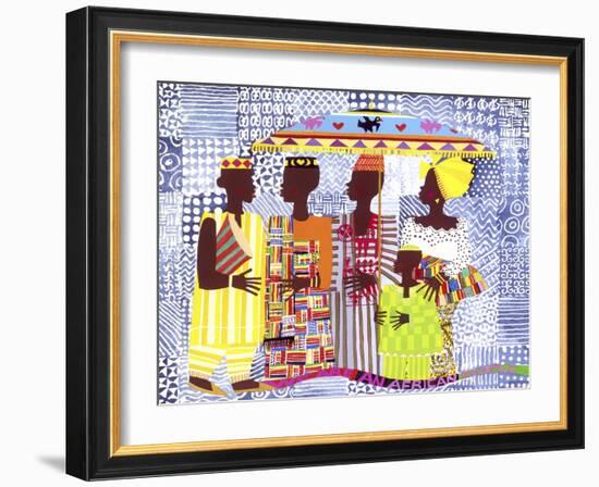 We are African People-Varnette Honeywood-Framed Art Print