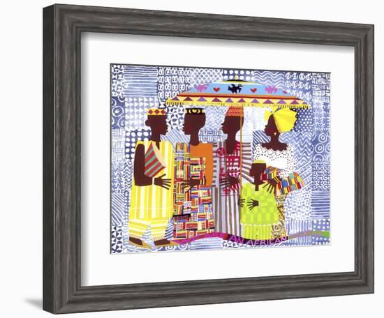 We are African People-Varnette Honeywood-Framed Art Print