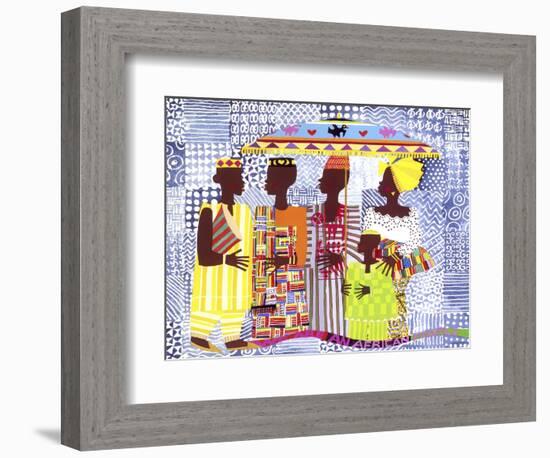 We are African People-Varnette Honeywood-Framed Art Print