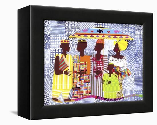 We are African People-Varnette Honeywood-Framed Stretched Canvas