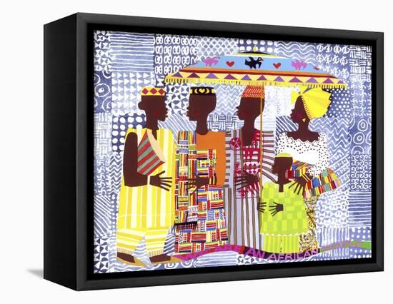 We are African People-Varnette Honeywood-Framed Stretched Canvas