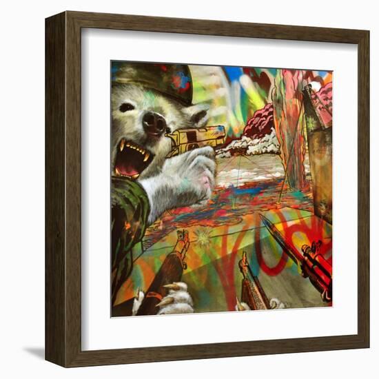 We Are Polar Bears-Shark Toof-Framed Art Print