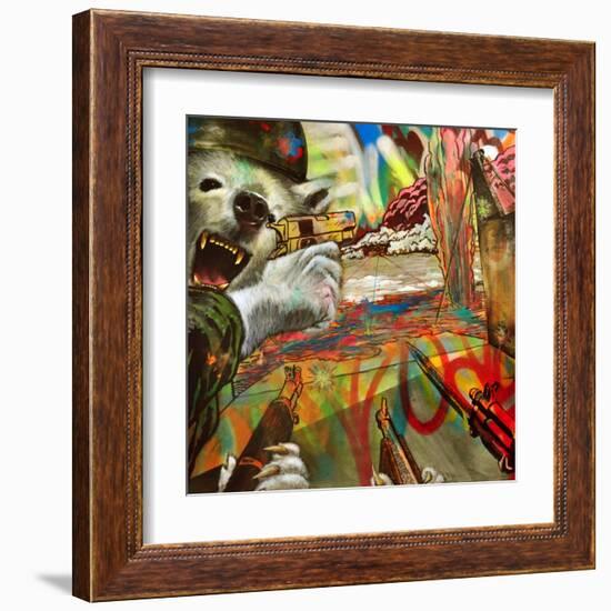 We Are Polar Bears-Shark Toof-Framed Art Print