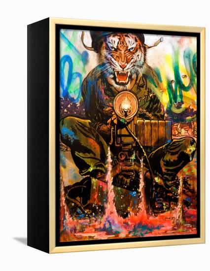 We Are Tigers-Shark Toof-Framed Stretched Canvas