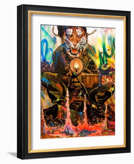 We Are Tigers-Shark Toof-Framed Art Print