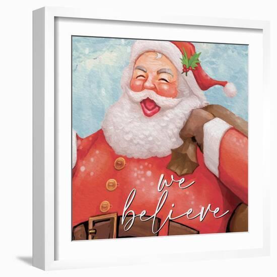 We Believe Santa-Kim Allen-Framed Art Print