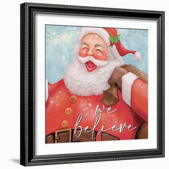 We Believe Santa-Kim Allen-Framed Art Print