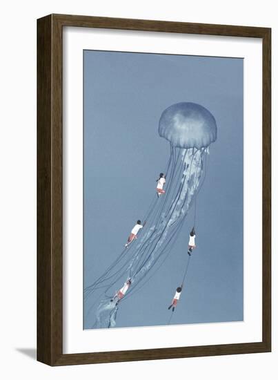 We came home smiling-Maarten Leon-Framed Giclee Print