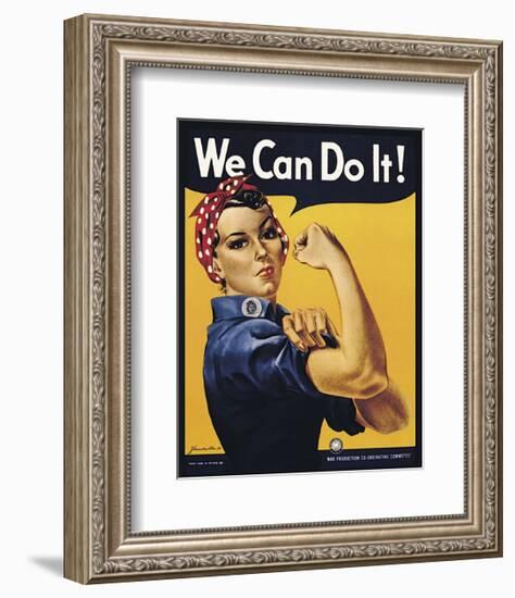 We Can Do It!-J^ Howard Miller-Framed Giclee Print