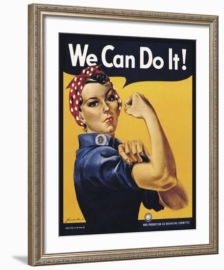 We Can Do It!-J^H^ Miller-Framed Art Print