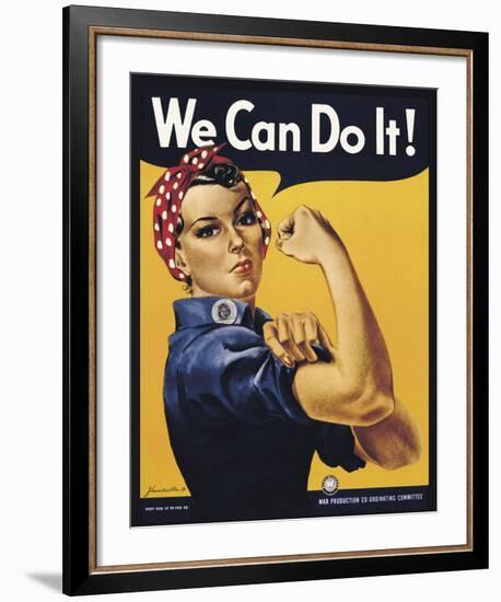 We Can Do It!-J^H^ Miller-Framed Art Print