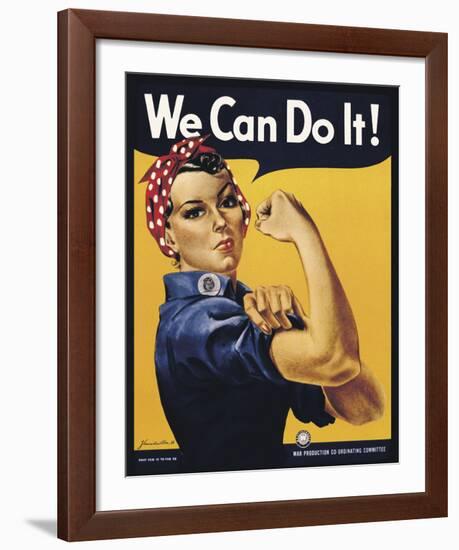 We Can Do It!-J^H^ Miller-Framed Art Print