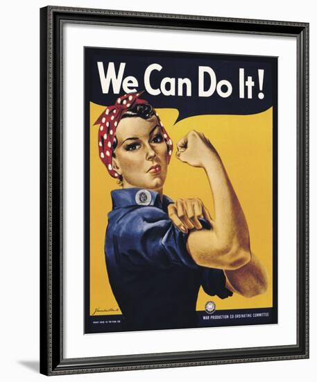 We Can Do It!-J^H^ Miller-Framed Art Print