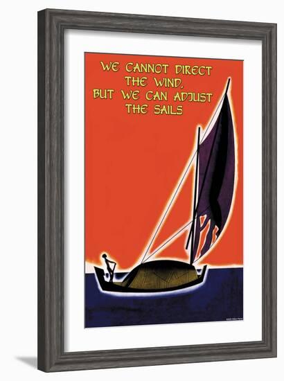 We Cannot Direct the Wind-null-Framed Art Print