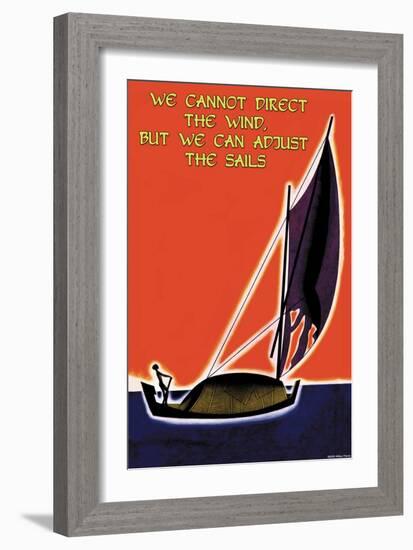 We Cannot Direct the Wind-null-Framed Art Print