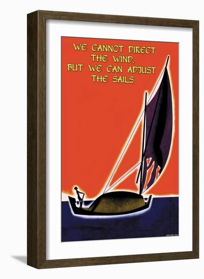 We Cannot Direct the Wind-null-Framed Art Print