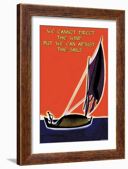 We Cannot Direct the Wind-null-Framed Art Print