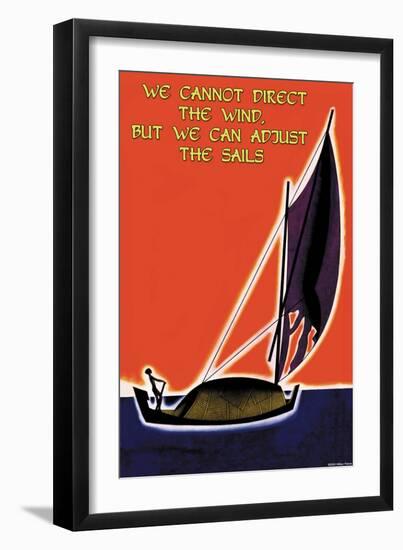 We Cannot Direct the Wind-null-Framed Art Print
