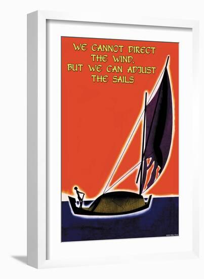 We Cannot Direct the Wind-null-Framed Art Print