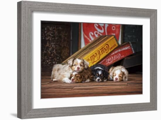 We Drank it All-Santa?s Workshop-Framed Premium Giclee Print