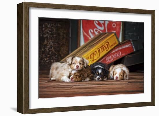 We Drank it All-Santa?s Workshop-Framed Premium Giclee Print