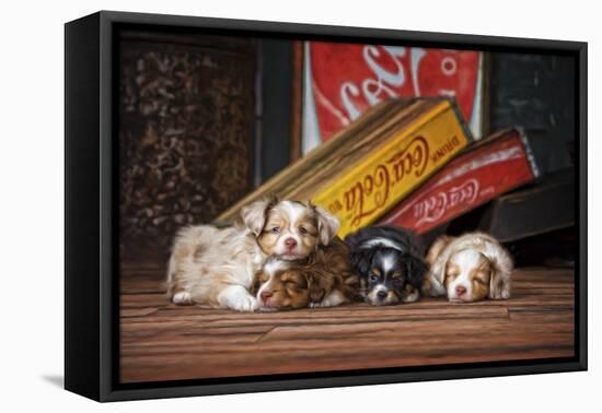 We Drank it All-Santa?s Workshop-Framed Premier Image Canvas